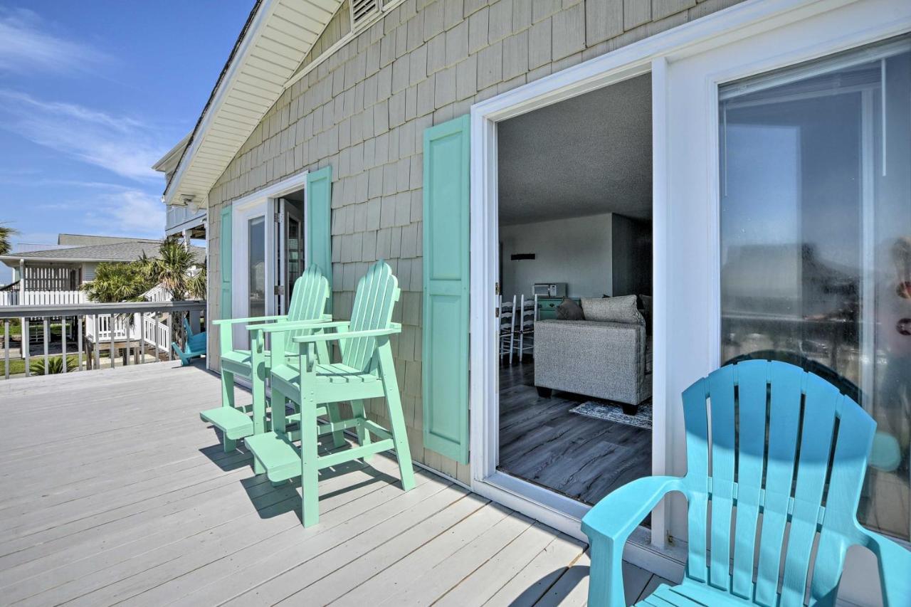 Oak Island Beach Abode With Deck Walk To Shore! Екстер'єр фото